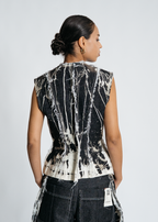 [SYSTEM ID: ERROR_304 – Black Distressed Signal Vest]