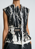 [SYSTEM ID: ERROR_304 – Black Distressed Signal Vest]