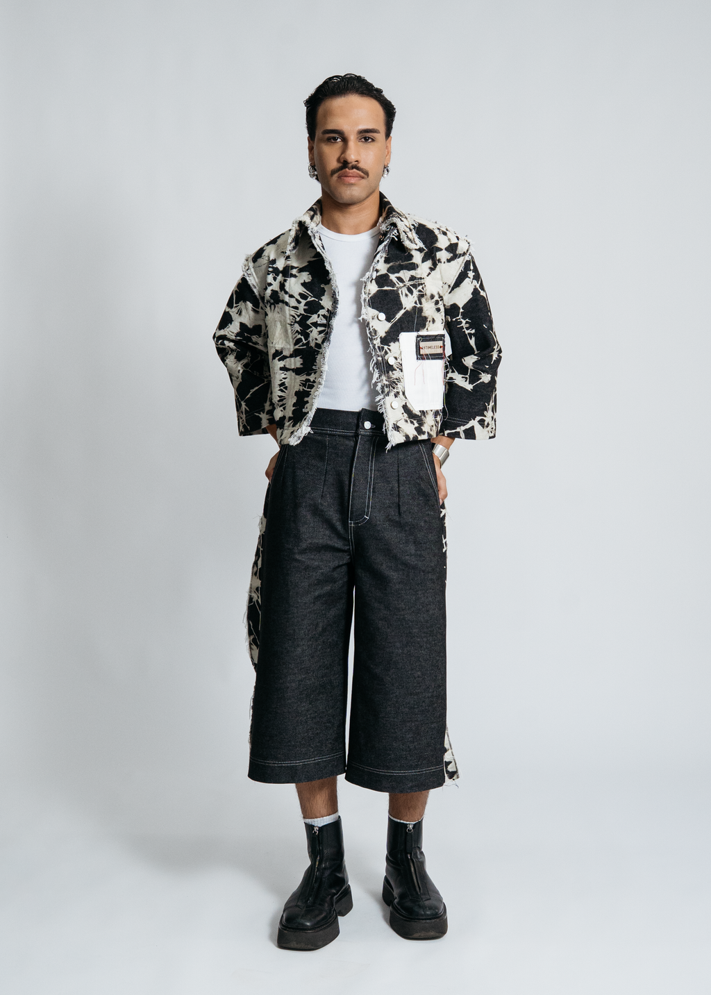 [SYSTEM ID: ERROR_409 – Black Dual Path Overshirt]