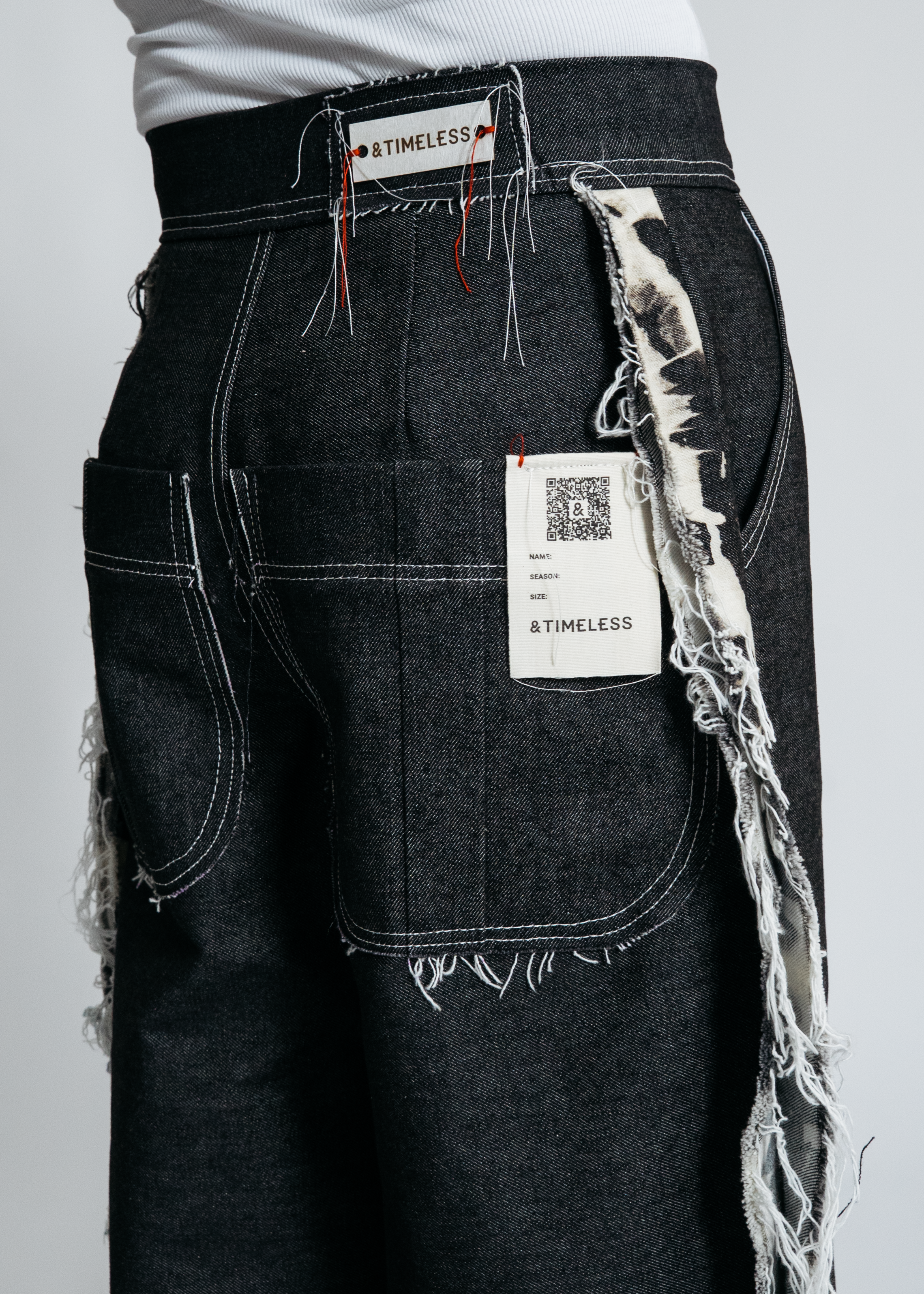 [SYSTEM ID: ERROR_101 – Black Cut-Off Signal Jorts]