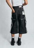 [SYSTEM ID: ERROR_101 – Black Cut-Off Signal Jorts]