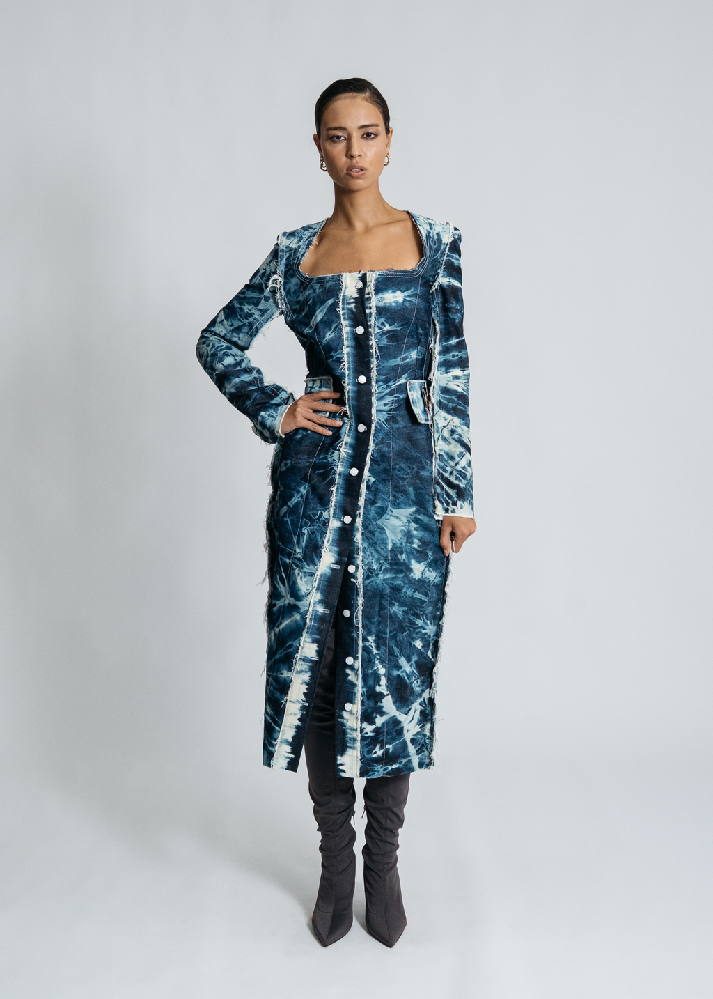 [SYSTEM ID: ERROR_503: Blue Undetected Pattern Dress]