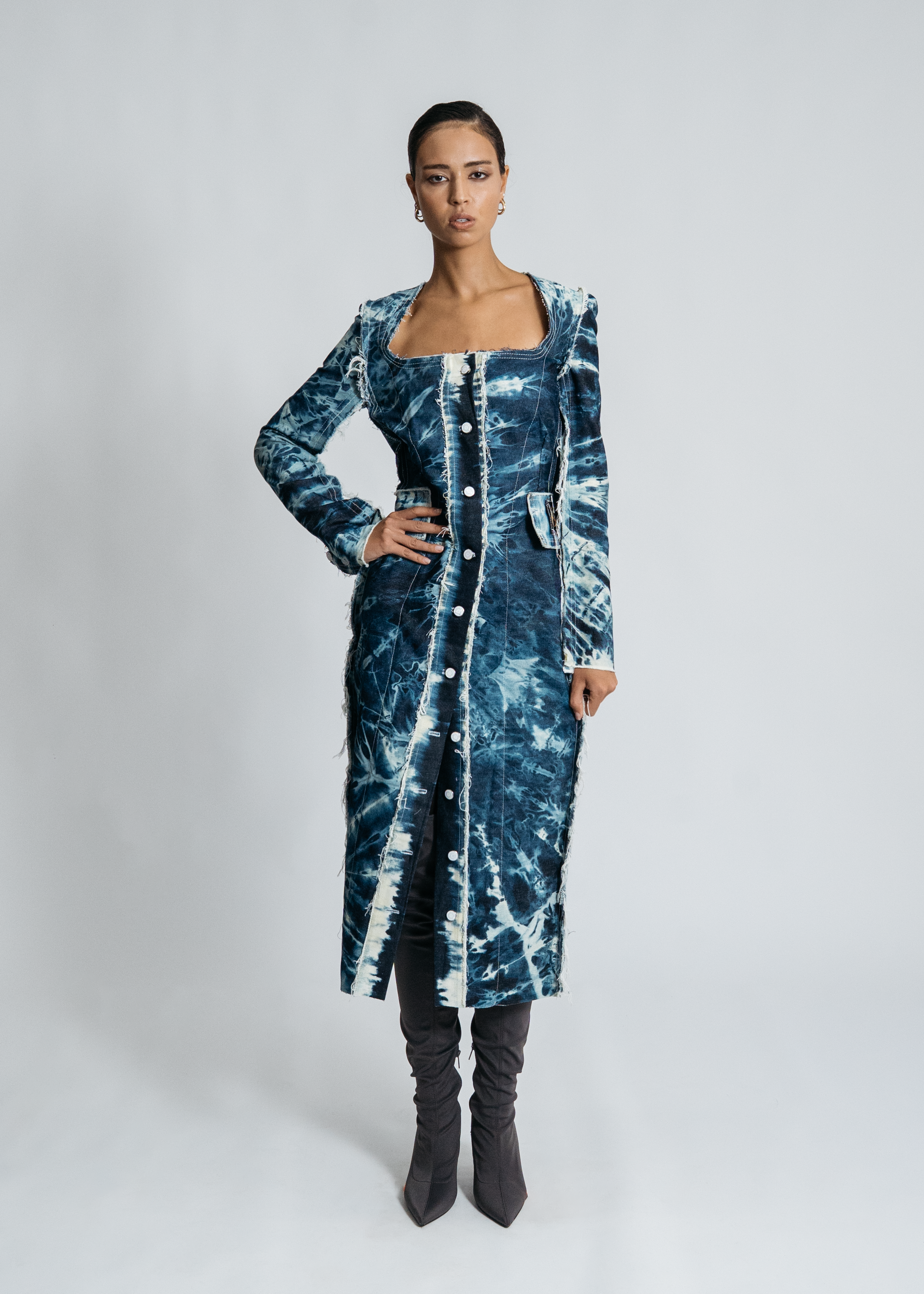 [SYSTEM ID: ERROR_503: Blue Undetected Pattern Dress]