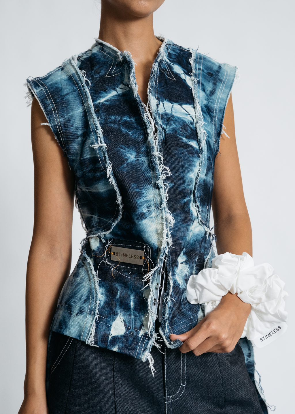 [SYSTEM ID: ERROR_304 – Blue Distressed Signal Vest]