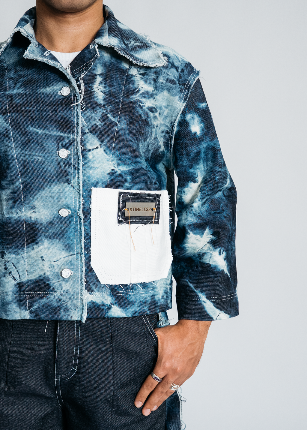 [SYSTEM ID: ERROR_409 – Blue Dual Path Overshirt]