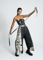 [SYSTEM ID: ERROR_400 – Black Rhythm Disrupted Corset]