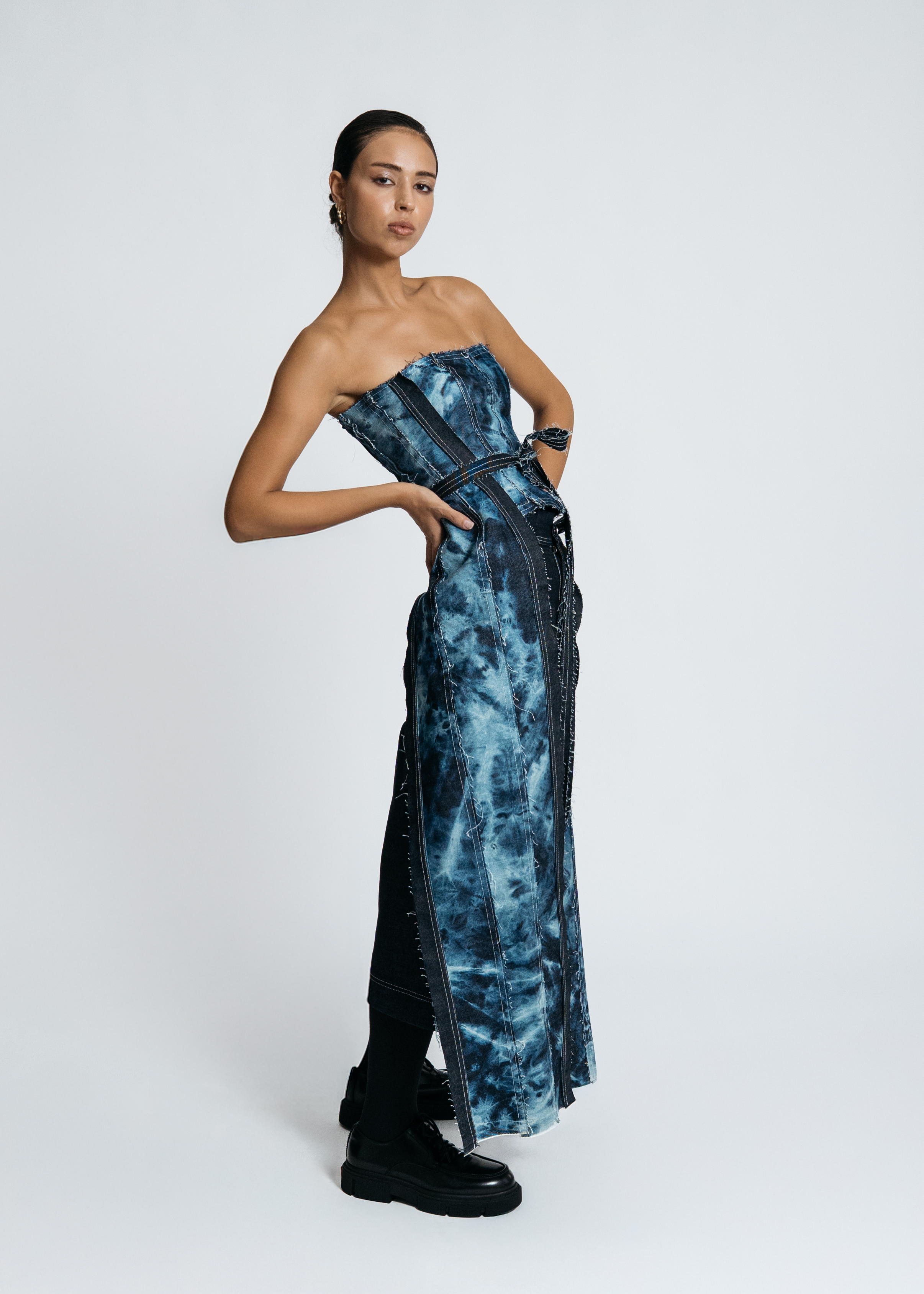 [SYSTEM ID: ERROR_400 – Blue Rhythm Disrupted Corset]